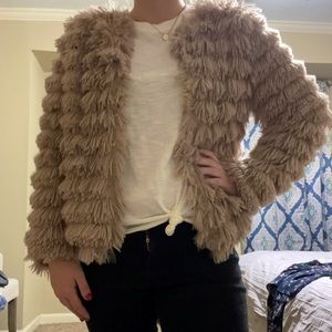 She & Sky fur jacket